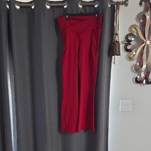 Fabletics Red Wide Leg Pants